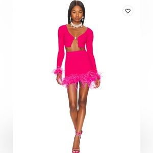 Lovers + Friends Emi Feather Skirt